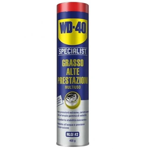 WD-40 - Specialist - Grasso Alte Prestazioni - Last Generation Lubrificante Multiuso - Resistente a carichi elevati, temperature estreme e umidità - Per usi industriali - NLGI 2 - Cartuccia 400g
