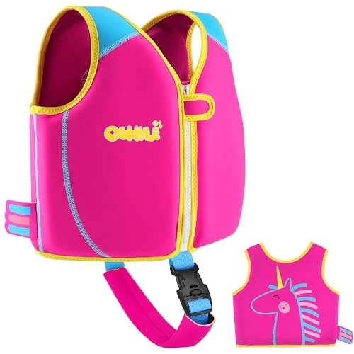 Zeitlich begrenztes Angebot: OSHYLE Schwimmweste Kinder 1-9 Jahre - Neopren Schwimmlernhilfe mit Reißverschluss und Sicherheitsgurt, Jungen Mädchen Schwimmhilfe (Rot, S(1-3)) von 28.04 € auf 23.82 € (15% Rabatt)