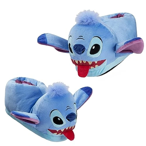 Disney Pantofole Donna - Ciabatte Con Pelo Baby Yoda Stitch Ih Oh 35-41 - Ciabatte Pelose Donna Calde Gadget (Stitch, 37-38 EU)
