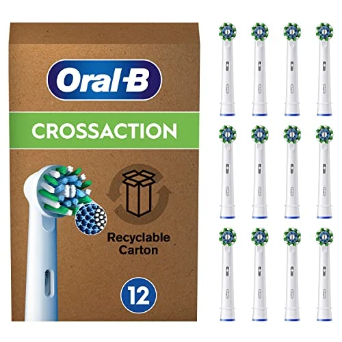 Limitiertes Angebot: Oral-B Pro CrossAction Aufsteckbürsten — ORIGINAL Zahnbürstenaufsatz für Elektrische Oral-B Pro Zahnbürste — Ersatzbürsten für überlegene Zahnreinigung — Weiß, 12 Stück von 35.99 EUR auf 34.12 EUR (Spare 5%)