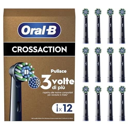 Offre limitée : Oral-B Pro Brossettes De Rechange Cross Action ORIGINALES, Lot de 12 Embouts Ronds, Noirs, Compatibles Avec Des Brosses Electriques Oral B Pro, Filaments Pour Eliminer La Plaque Dentaire, En Carton de 41.39 EUR à 36.01 EUR (remise 13%)