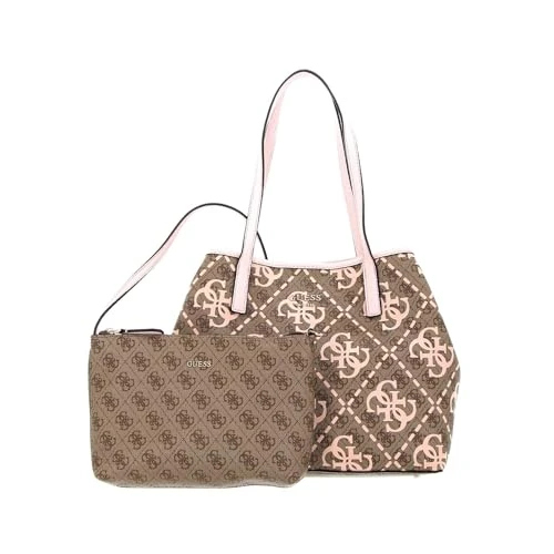 Offerta a tempo: GUESS HWOQ6995280LGS VIKKY TOTE Donna LATTE LOGO/PALE ROSE Taglia Unica - 10% da 115.52 € a 103.74 €