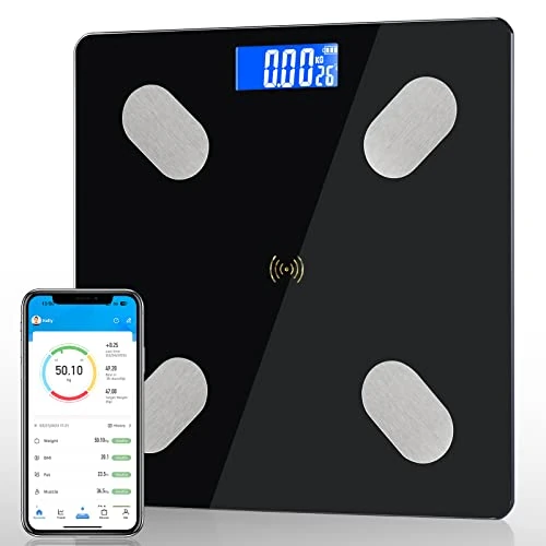Oferta limitada: Diboniur Báscula de Grasa Corporal Inteligente con Capacidad 180 kg | 12 datos corporales mediante app, 4 electrodos, pantalla LCD, 26 × 26 cm, para fitness, control de peso y familia de 15.64 € a 15.64 € (ahorro 0.00%)