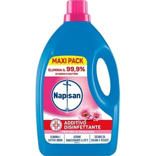 Offerta a tempo: Napisan Additivo Disinfettante Lavatrice alla fragranza Profumo di Primavera, Confezione da 2.2 Litri, Additivo Liquido per Lavatrice, Contro i Batteri e i Cattivi Odori - 37% da 9.49 € a 5.97 €