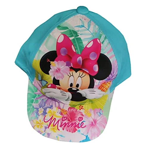 Oferta limitowana: Disney Minnie czapka z daszkiem dla dzieci, motyw tropikalnych kwiatów Minnie, różowo-turkusowa dla dzieci, dziewcząt i chłopców, turkusowy, 50 cm z 29.99 zł na 29.99 zł (oszczędź 0.00%)