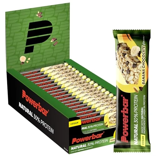 Offerta a tempo: Powerbar - Natural Protein - Banana Chocolate - 18x40g - Barretta proteica vegana - senza olio di palma - ingredienti naturali - 42% da 24.99 € a 14.50 €