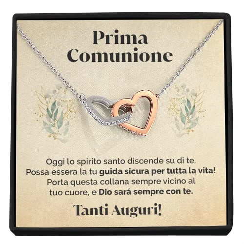 SOFIA FERRER Cadeaux de première communion, collier en argent 925, cadeau fille 8 à 12 ans, chaîne en argent 925, idées cadeaux confirmation fille (première communion), Zircone cubique, Pas de gemme