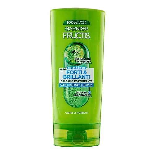 Offerta a tempo: Garnier Fructis Balsamo Fortificante, Per Capelli Normali, Per Capelli Forti e Luminosi, Con Estratto di Pompelmo e Vitamina B6, Forti & Brillanti, 200 ml - 33% da 2.99 € a 1.99 €