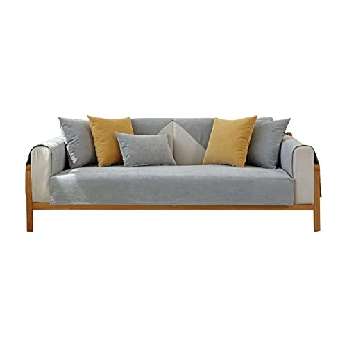 Offerta a tempo: VanderHOME Copridivano 3 Posti, Copridivano Impermeabile, Copridivano 3 Posti Antigraffio Gatto Protezione Per Divano, Copertura Universale Per Divano Antiscivolo 70 * 90cm-Grigio（1 PC） - 50% da 27.99 € a 13.99 €
