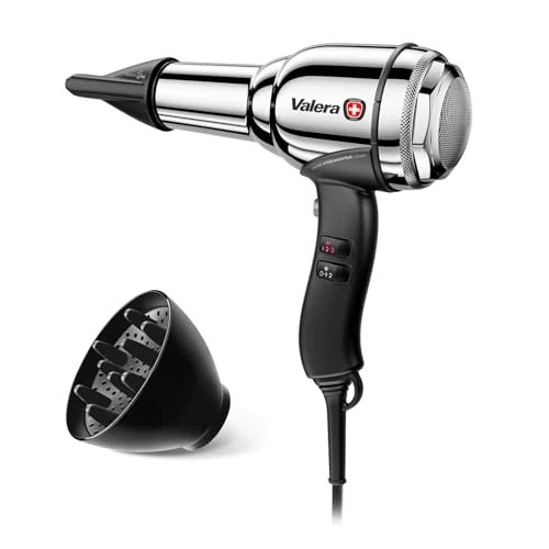 Offre limitée : Valera, Maître Suisse de l'Acier Chromé, Sèche-cheveux Professionnel, Puissant, 3 Niveaux de Température, Générateur d'Ions, 2100 W de 57.87 € à 57.87 € (0.00% de remise)