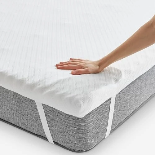 Limited offer: Pikolin Home - Memory Foam Mattress Topper 150 x 190 cm, Viscoelastic Multi-Zone Topper, 7 cm Height, Breathable, Removable Cover, Non-Slip, for Mattresses up to 32 cm from 109.75 EUR to 75.50 EUR (save 31%)