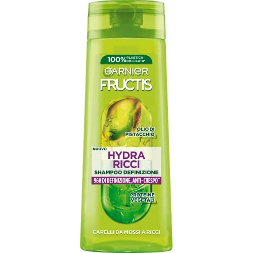 Garnier Fructis Definition Shampoo für gewelltes bis lockiges Haar, Anti-Frizz, für weiches und strahlendes Haar, Hydra Locken, 250 ml