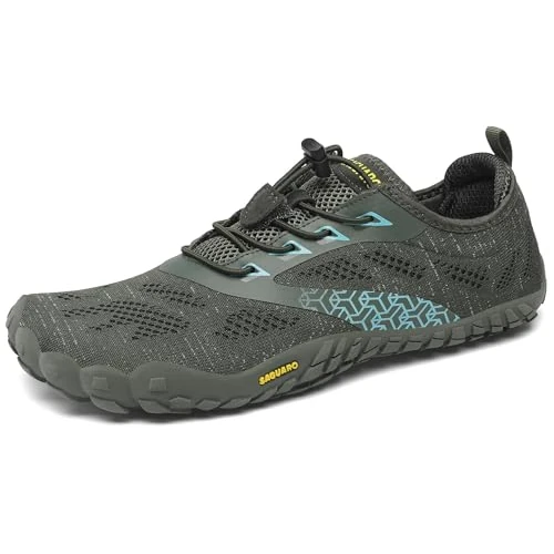 Offre limitée : SAGUARO Chaussure Minimaliste Homme Femme Chaussure Plage de Marche Randonne Courses Trail Running Chaussures Barefoot Barefoot Chaussures Aquatiques, Vert, 43 EU de 36.54 € à 34.39 € (6% de remise)