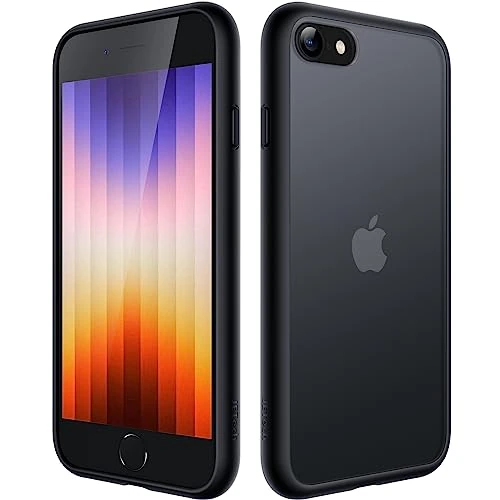 Oferta limitada: JETech Funda Mate para iPhone SE 3/2, iPhone 8/7, Negro de 12.99 € a 12.99 € (ahorro 0.00%)