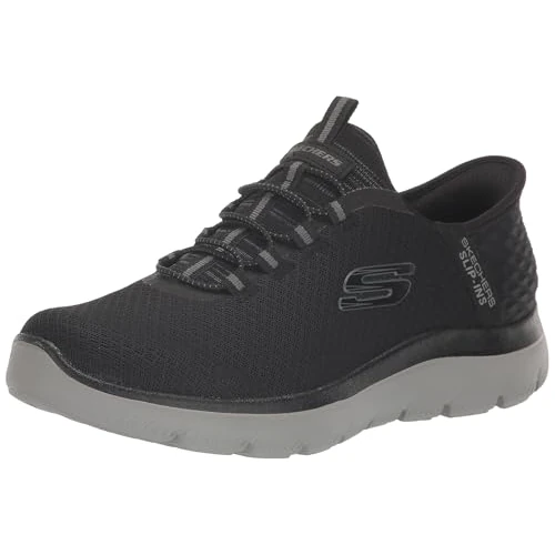 Skechers Summits High Range, Sneaker Uomo, Nero (Black Charcoal), 42.5 EU Larga