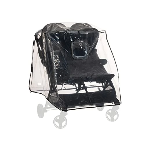Offerta a tempo: hauck Parapioggia Passeggino Doppio Universale - 51 x 72 x 88 cm - Antipioggia Catarifrangente con Finestrina di Accesso e Fori di Ventilazione - Facile da Fissare - Trasparente - 29% da 25.90 € a 18.51 €