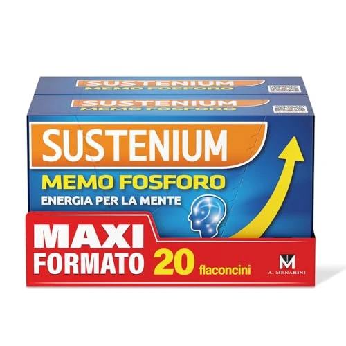 Offerta a tempo: Sustenium Memo Fosforo - Integratore Alimentare - 20 Flaconcini — 45% da 29,90 € a 16,45 €