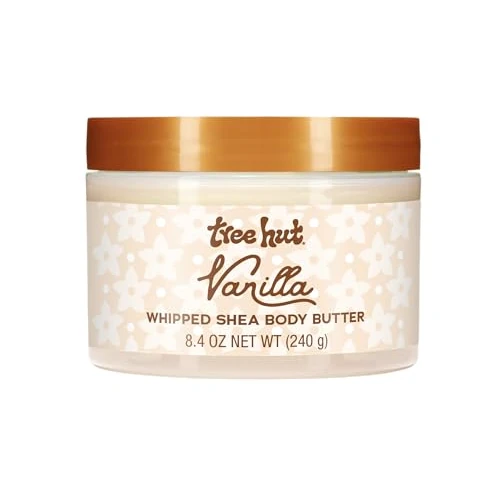 Limited offer: Tree Hut Vanilla Whipped Shea Body Butter, Long-Lasting Hydration for Soft, Smooth Skin, Nourishing Essential Body Care, Lightweight Moisturizer, 8.4 fl oz from 11.92 USD to 8.94 USD (save 25%)