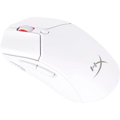 Offerta a tempo: HyperX Pulsefire Haste,Mouse Gaming Senza Filo, Connettività a 2,4GHz e Bluetooth,Illuminazione RGB,6 Tasti Programmabili,26000 DPI,Resistenza fino a 100Milioni di Clic, Batteria fino a 100Ore, Bianco - 59% da 109.99 € a 45.00 €