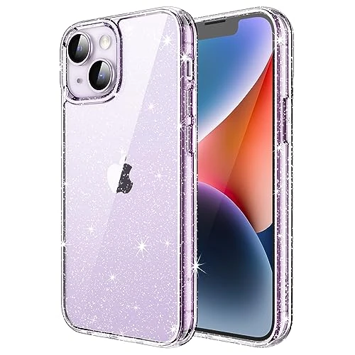 Offerta a tempo: JETech Cover Glitter per iPhone 14, Trasparente - 0.00% da 10.99 € a 10.99 €
