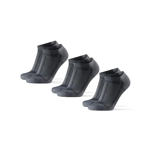 Offerta a tempo: DANISH ENDURANCE Calzini Corti da Corsa, Anti-Vescica, Calze Running Sportive, per Uomo e Donna, 3 Paia, Grigio/Nero, 43-47 - 42% da 30.95 € a 17.95 €