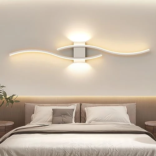 Limitiertes Angebot: J.SUNUN Wandlampe Led Wandleuchte Innen Modern Lang Weiss 100CM 35W Flurlampe Up Down Treppenhauslampe Wandbeleuchtung für Flur Treppenhaus Wohnzimmer Kinderzimmer Schlafzimmer Warmes Licht 3000K von 39.99 EUR auf 39.99 EUR (Spare 0%)