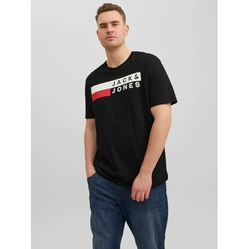 Offerta a tempo: JACK & JONES JJECORP LOGO TEE SS O-NECK NOOS PLS, T-Shirt Uomo, Nero (Black Print:PLAY 4), 2XL - 42% da 17.99 € a 10.49 €
