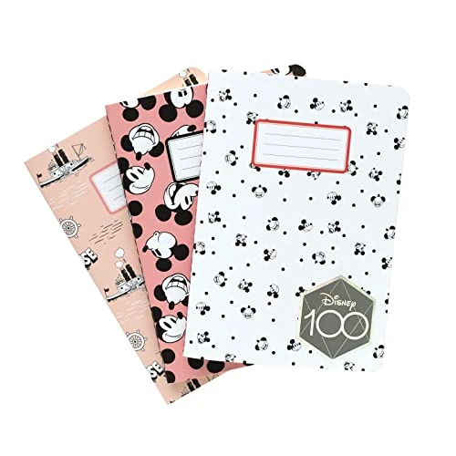 Offre limitée : Grupo Erik - Lot de 3 Carnets Pointillés Disney, Mickey | Carnet de Notes A6, Notebook, Carnet de Voyage, Carnet de Recettes, Journal Intime de 18.63 EUR à 18.63 EUR (remise 0%)