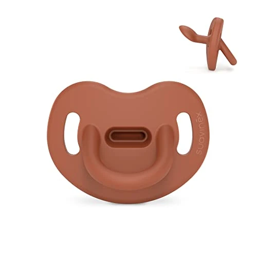Offerta a tempo: Suavinex, Ciuccio tutto silicone per bambini 6/18 mesi ciuccio con tettarella anatomica Sx Pro, super morbido e flessibile, ideale per dormire, Colour Essence, piastrelle - 13% da 9.20 € a 7.99 €