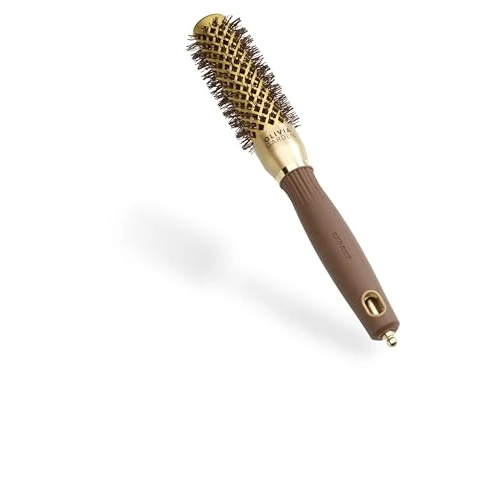 Oferta limitada: Olivia Garden Expert Blowout Shine - Dorado & Marrón - 25 - Cepillo redondo de cerámica antiestática para un secado brillante y sin encrespamiento de 21.18 € a 21.18 € (ahorro 0.00%)