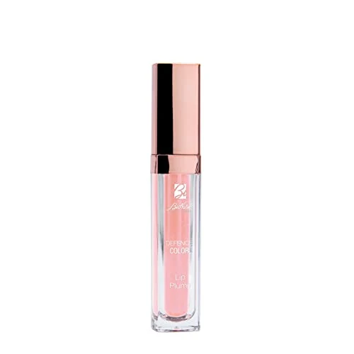 BioNike Defence Color - Lip Plumper Volumizzante Labbra con Acido Ialuronico Idratante, Gloss Rimpolpante con Texture in Gel Cremosa e Confortevole, N.001 Nude Rose