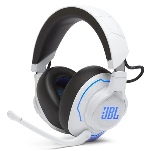 Offerta a tempo: JBL Quantum 910P Cuffie Gaming Over Ear Wireless Bluetooth per PlayStation, Cancellazione Attiva del Rumore, Head Tracking, Microfono a Braccio, Compatibili anche con PC e altre Console, Bianco - 44% da 299.99 € a 169.00 €