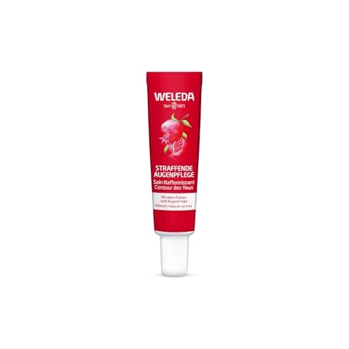 Weleda - Contorno de Ojos Reafirmante de Granada, Reduce las Arrugas, las Ojeras y las Bolsas, Reafirma e Ilumina, con Aceite de Granada y Péptidos de Raíz de Maca, Tratamiento Natural - 12 ml
