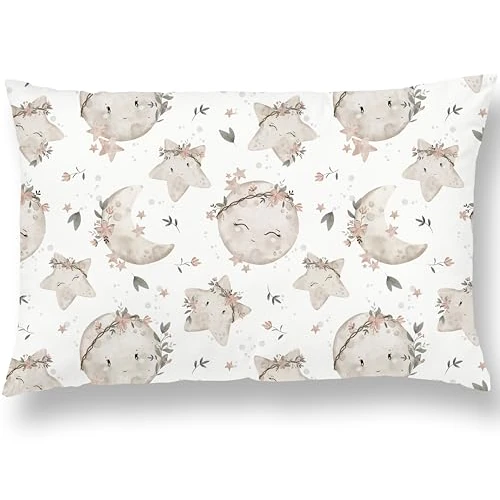 Limited-time offer: Toddler Pillow With Cotton Pillowcase - Kid / Baby pillow With Cover Suitable For Ages 3 To 10 - Small Size 60x40cm - Soft Hypoallergenic Children Pillow Case - Machine Washable - For Cot Bed, Travel from 25.99 GBP to 25.99 GBP (save 0%)