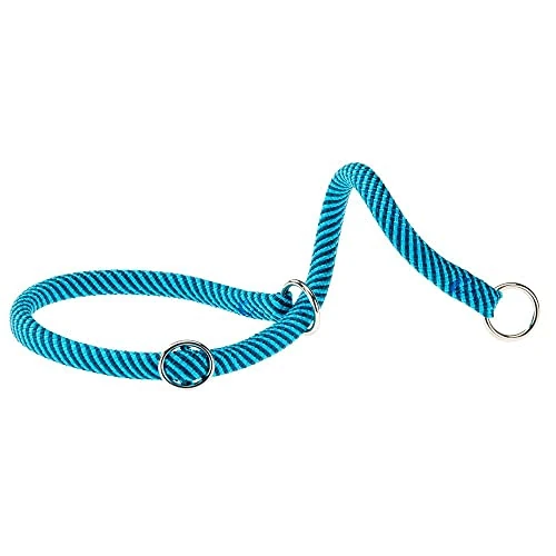Offerta a tempo: Ferplast Collare Semistrozzo SPORT, Collare per Cani, Collare da Addestramento con Anelli Regolabili, in Cordino di Nylon, Lunghezza 50 cm, spessore 13 mm, Azzurro-Blu - 15% da 9.90 € a 8.41 €