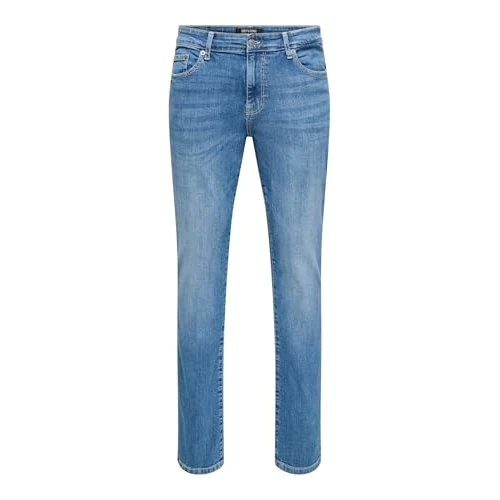 Offre limitée : ONLY & SONS Onsloom 6756 Jean Slim pour Homme Bleu Taille M Bleu, Denim Bleu médium, 31W x 30L de 39.99 € à 35.99 € (10% de remise)
