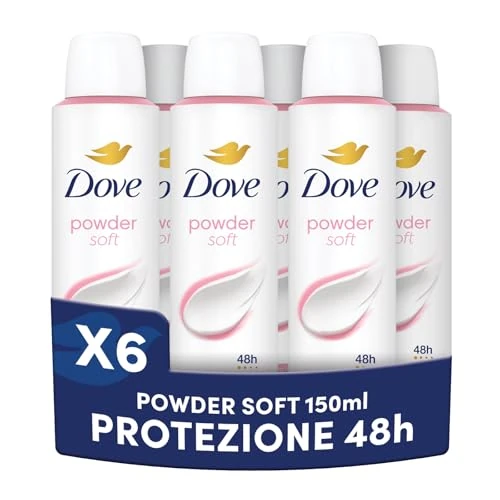 Dove Powder Deodorant Spray - 6 x 150 ml