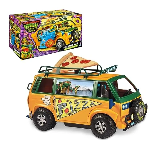 Giochi Preziosi, Ninja Turtles 2023 Chaos Mutant, Lieferwagen Pizzen der Ninja Turtles, kompatibel mit Allen Grundfiguren, für Jungen und Mädchen ab 4 Jahren