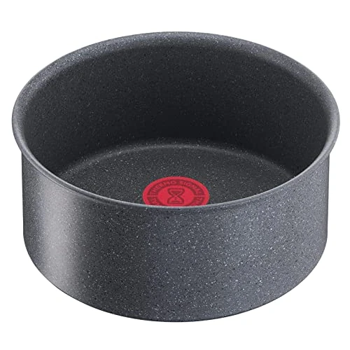 Lagostina Ingenio Mineralis Green Cacerola de 16 cm de diámetro, Cacerola de aluminio 100% reciclado, para gas, horno e inducción, con indicador de cocción, se puede utilizar con mango extraíble