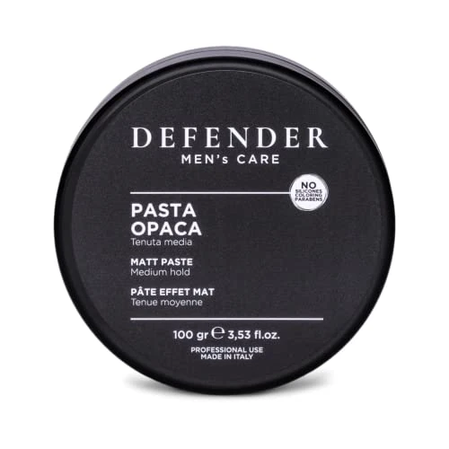 Obrońca, Matowy makaron dla mężczyzn, maść dyscyplinująca o średniej szczelności, efekt matujący, idealny do wszechstronnego wyglądu, bez silikonów i błotników, 100 gr