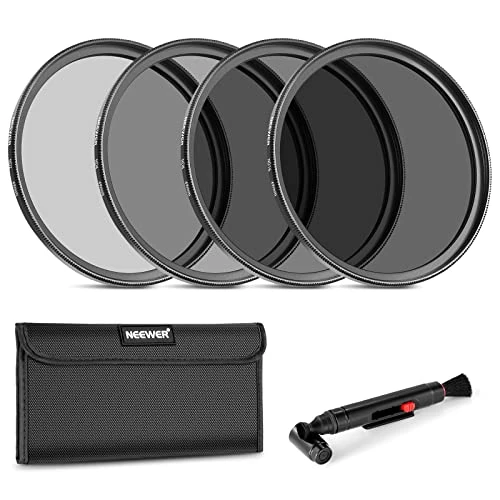 Limited-time offer: NEEWER 49mm ND Lens Filter Kit: ND2 ND4 ND8 ND16, Lens Cleaning Pen, Filter Pouch Neutral Density and Accessory Kit Compatible with Canon Nikon Sony Panasonic DSLR Cameras with 49mm Lens from $26.99 to $26.99 (save 0.00%)