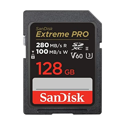 Beperkte aanbieding: SanDisk SDSDXEP-128G-GN4IN 128 GB Extreme PRO SDXC-Kaart leessnelheid tot 280 MB/s UHS-II-C10-U3-V60 Zwart van 72.90 EUR naar 72.90 EUR (besparing 0%)