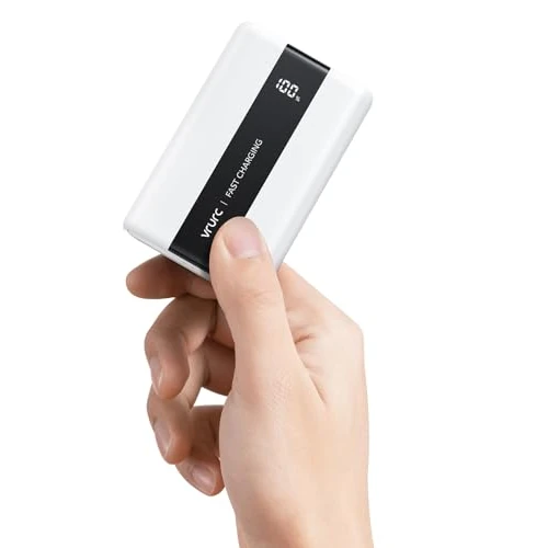 VRURC Powerbank 20000mAh Schnelles Aufladen 22.5W, USB C Power Bank Klein und leistungsstark Externer handyakkus PD QC3.0 akkupack Kompatibel mit iPhone, Samsung, Huawei, iPad, Switch usw - Weiß