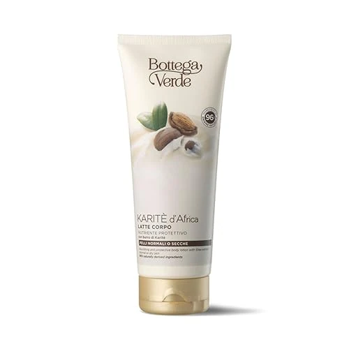 Offerta a tempo: Bottega Verde - Karite d'Africa, Latte Corpo, 200 ml, Nutriente Protettivo, con Burro di Karite, per Pelli Normali o Secche - 50% da 20.00 € a 9.99 €
