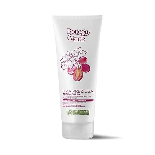 Offerta a tempo: Bottega Verde - Uva Preziosa - Crema corpo - idratante antiossidante (200 ml) - pelli normali - 60% da 20.00 € a 7.99 €