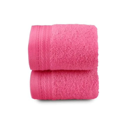 Offre limitée : Top Towel - Premium - Grandes Serviettes de Bain - Serviettes de Bain - 2 Serviettes pour Le Visage ou Le Bidet - 30x50 cm - 100% Coton - 600 Grammes - Fraise de 20.69 € à 4.03 € (80.52% de remise)
