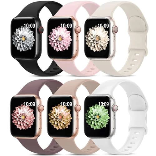 Offerta a tempo: AMSKY 6 Pezzi Cinturini Compatibile con Cinturino Apple Watch 40mm 44mm 46mm 45mm — 5% da 13,99 € a 13,29 €