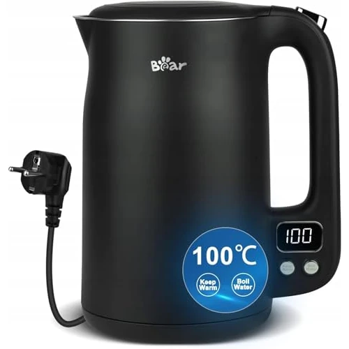 Oferta limitada: Bear Hervidor De 1,7l De Acero Inoxidable 304 Con 11 Temperaturas, 1800w De Protección Contra La Ebullición En Seco, Doble Protección Contra El Escaldado, Control Led De Precisión 40°C-100°C de 35.99 EUR a 27.61 EUR (ahorro 23%)