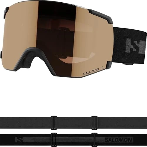 Offerta a tempo: Salomon S/view Access, Occhiali Sci Snowboard Unisex: Campo Visivo Esteso, Riduzione Affaticamento Oculare & Abbagliamento, e Fine della Condensa, Nero, Senza Taglia - 43% da 70.00 € a 39.99 €