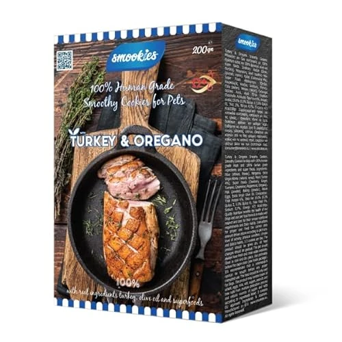 Tijdelijke aanbieding: Turkey & oregano, 200 gram snacks voor honden van 7.09 EUR naar 7.09 EUR (korting 0%)